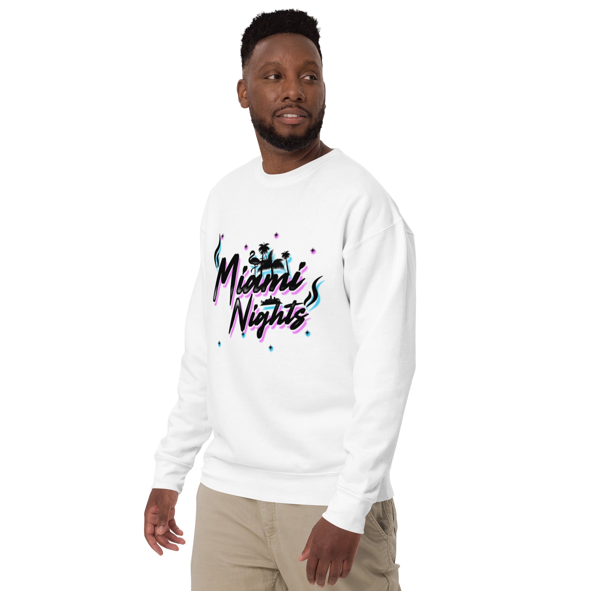 Miami Nights Classic Soft Airbrush Sweatshirt